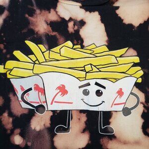 FRY TEE Iconic In-N-Out Burger Bleach Tie Dye Tshirt Cartoon French Fry Shirt